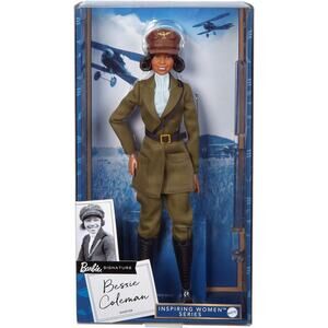 Barbie BESSIE COLEMAN 12” Signature Aviator Doll - Inspiring Women Series - NEW